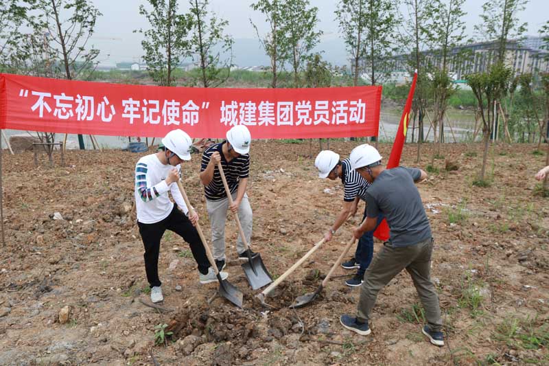 “不忘初心，牢記使命”為奧體添綠——城建集團(tuán)開(kāi)展主題黨日活動(dòng)